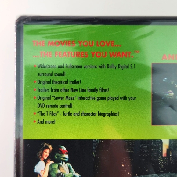 Teenage Mutant Ninja Turtles The Original Movie, Factory Sealed DVD - Picture 3 of 10